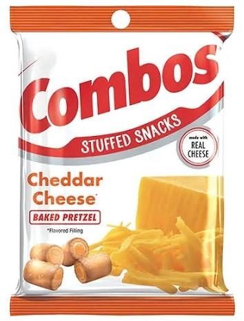 Combos Cheddar Cheese Baked Pretzel Stuffed Snacks, 6.3 oz