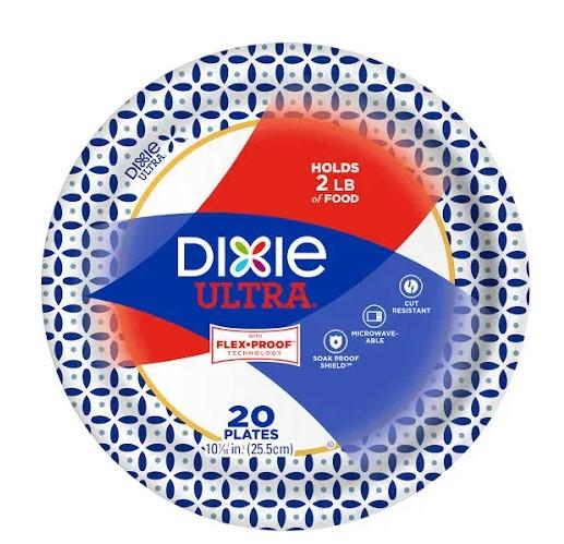 Dixie 10" Ultra Paper Plates, 20 ct