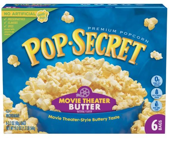 Pop Secret Movie Theater Butter Microwave Popcorn  6ct