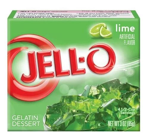 Jell-O Lime Gelatin Mix, 3oz