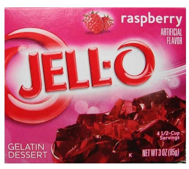 Jell-O Raspberry Gelatin Mix, 3oz