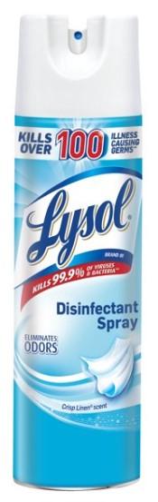 Lysol Disinfectant Spray Crisp Linen Scent, 19 oz.