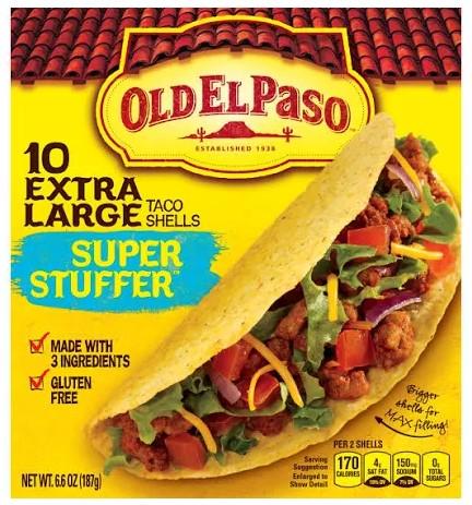 Old El Paso Extra Large Super Stuffer Taco Shells