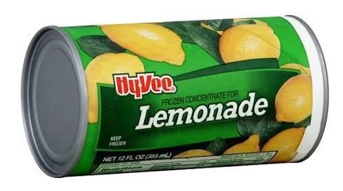 Hyvee Frozen Lemonade Juice Concentrate