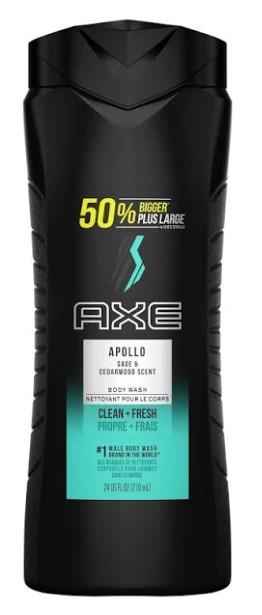 AXE Apollo Clean + Fresh Sage & Cedarwood Scent Body Wash Soap 24 fl oz