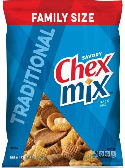 Chex Mix Savory Traditional Snack Mix, 15 oz