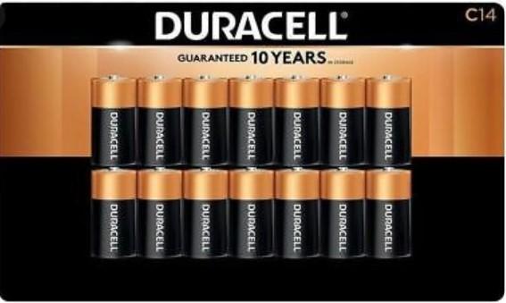 Duracell C Batteries, 14 ct