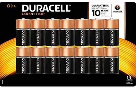 Duracell D Batteries, 14 ct