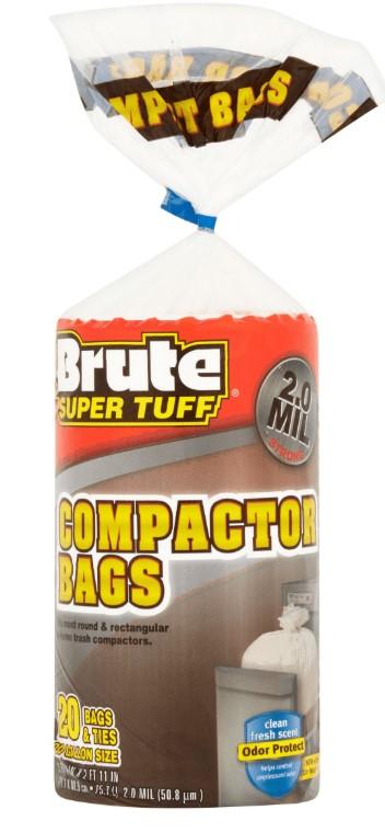 Brute Super Tuff Compactor Bags 20 ct - 20 gal size