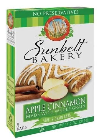 Sunbelt Bakery Apple Cinnamon Fruit & Grain Bars 8 ct