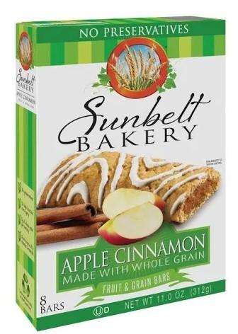 Sunbelt Bakery Apple Cinnamon Fruit & Grain Bars 8 ct