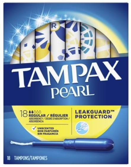 Tampax Pearl Regular Tampons