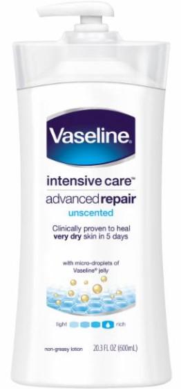 Vaseline Advanced Repair Healing Unscented Moisture Lotion 20.3fl oz