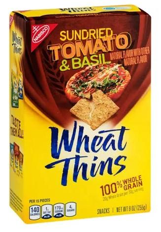 Nabisco Whole Grain Sundried Tomato & Basil Wheat Thins