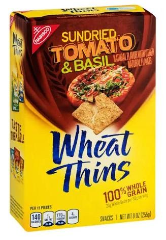 Nabisco Whole Grain Sundried Tomato & Basil Wheat Thins