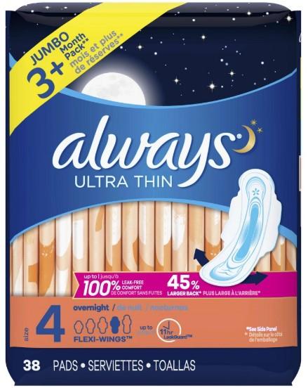 Always Feminine Products