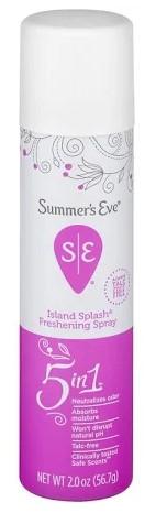 Summer's Eve Island Splash Freshening Spray Talc-Free 5-in-1