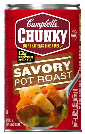 Campbell's Chunky Savory Pot Roast Soup 18.8 oz