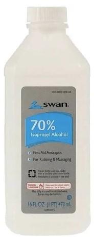 Swan 70% Isopropyl Alcohol, 16 fl oz