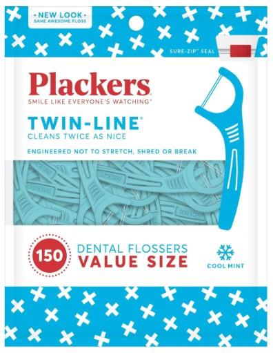 Plackers Twin-Line Dental Flossers 150ct