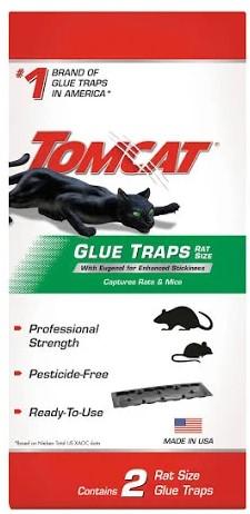 Tomcat Glue Rat & Mouse Traps, 2 pack