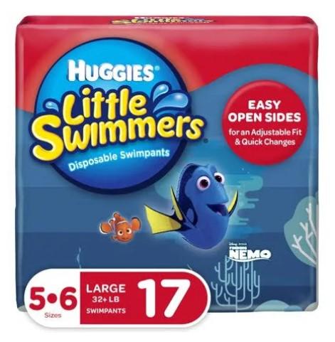 Huggies Little Swimmers Disposable Swimpants Large Size 5-6 17ct