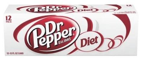 Diet Dr Pepper Soda 12pk /12 fl oz Cans