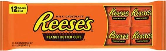 Reese's, Peanut Butter Cups Chocolate Candy, 6.6 Oz., 12 Ct.