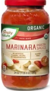 Simply Nature Organic Marinara Pasta Sauce 23.5oz