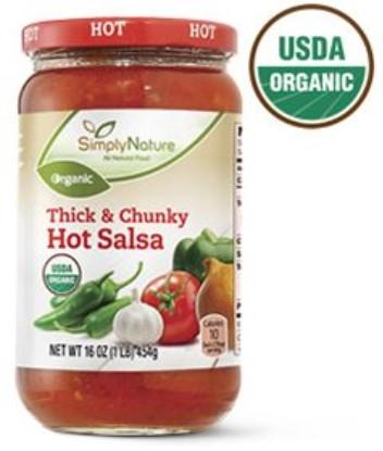 Simply Nature Organic Thick & Chunky Salsa Hot 16oz