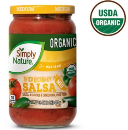 Simply Nature Organic Thick & Chunky Salsa Medium 16oz