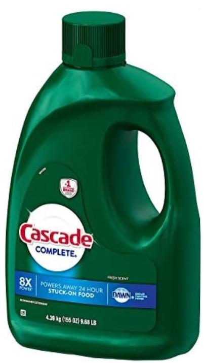 Cascade Complete Dawn Gel Dishwasher Detergent Fresh Scent - 155 oz