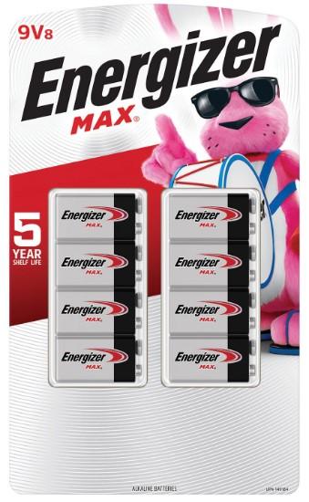 Energizer 9V Batteries 8ct