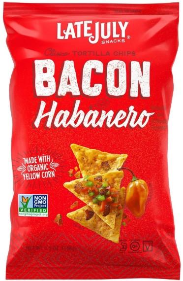 Late July Clasico Tortilla Chips Bacon Habanero, 5.5 oz