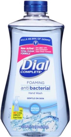 Dial Complete Foaming Anitbacterial Spring Water Hand Wash Refill 32 Fl Oz