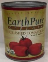 EarthPure Organic Crushed Tomatoes with Basil, 28 oz