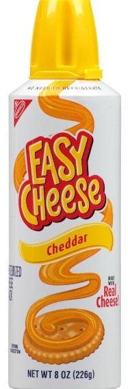 Easy Cheese Cheddar Pasteurized Cheese Snack 8oz