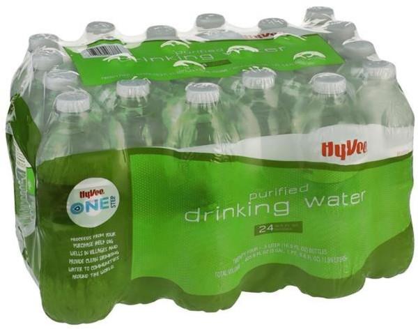 Hyvee Purified Drinking Water, 16 9oz, 24ct.