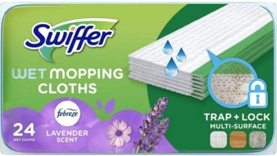 Swiffer Sweeper Wet Mopping Cloths, Lavender Vanilla & Comfort, 24 ct.