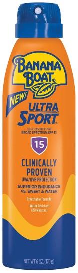 Banana Boat Ultra Sport Broad Spectrum Sunscreen SPF15 6oz