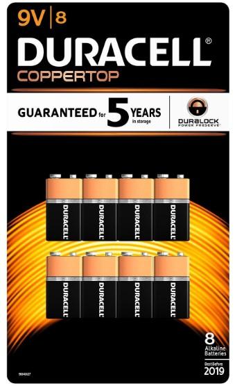 Duracell 9V Batteries 8ct