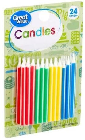 Great Value Birthday Candles 24ct