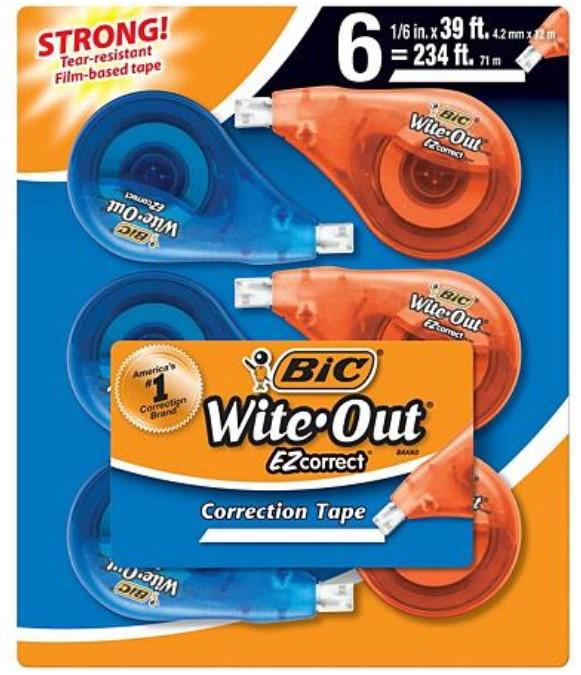 BIC Wite-Out Brand EZ Correct Correction Tape - White