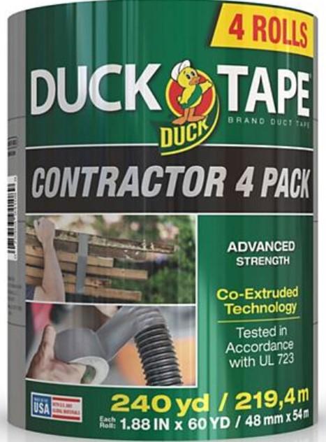 Contractor Grade Duck Tape® Brand Duct Tape - Silver