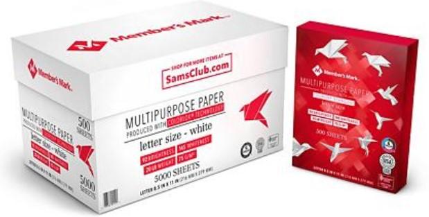 Member’s Mark Multipurpose Copy Paper Case, 20 lb., 92 Bright