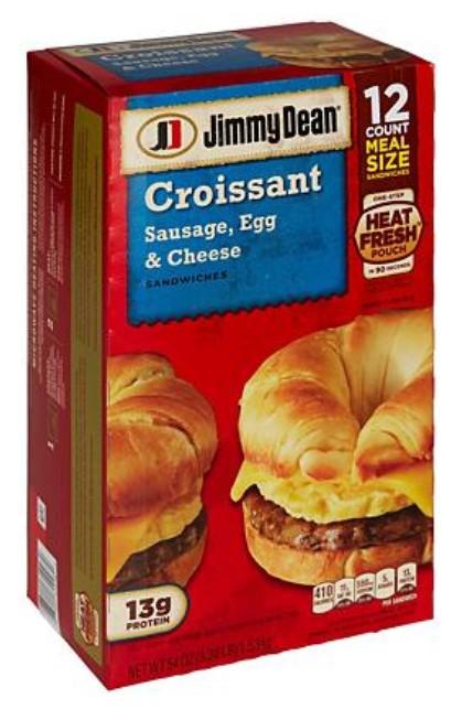 Jimmy Dean Sausage, Egg & Cheese Croissant Sandwiches