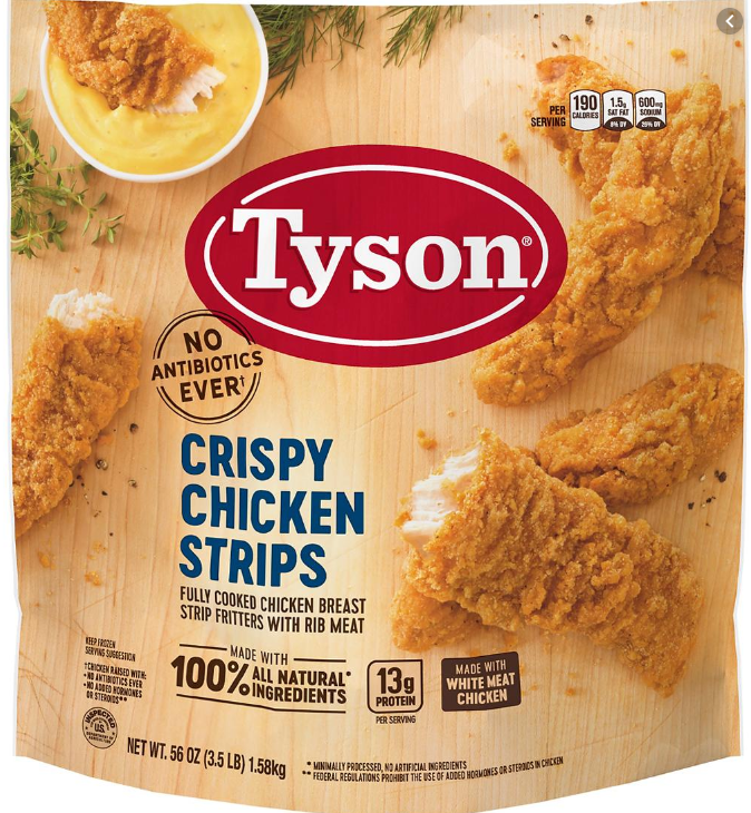 Tyson Crispy Chicken Strips