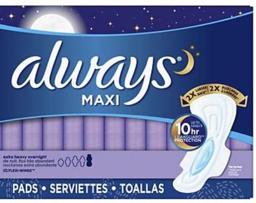 Always Maxi Extra Heavy Overnight Pads w/ Flexi-Wings