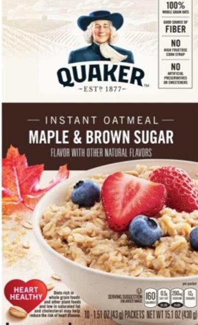 Quaker Instant Oatmeal