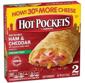 Nestle Hot Pockets Sandwiches Hickory Ham & Cheddar